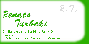 renato turbeki business card